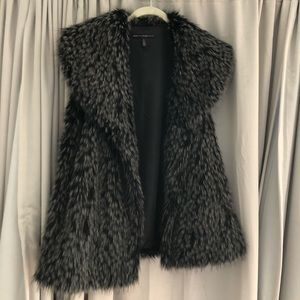 Faux fur vest